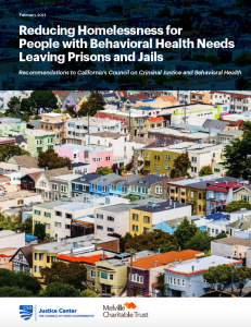 Reducing Homelessness for People with Behavioral Health Needs Leaving Jails and Prisons