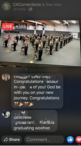 Graduating cadets in social media live