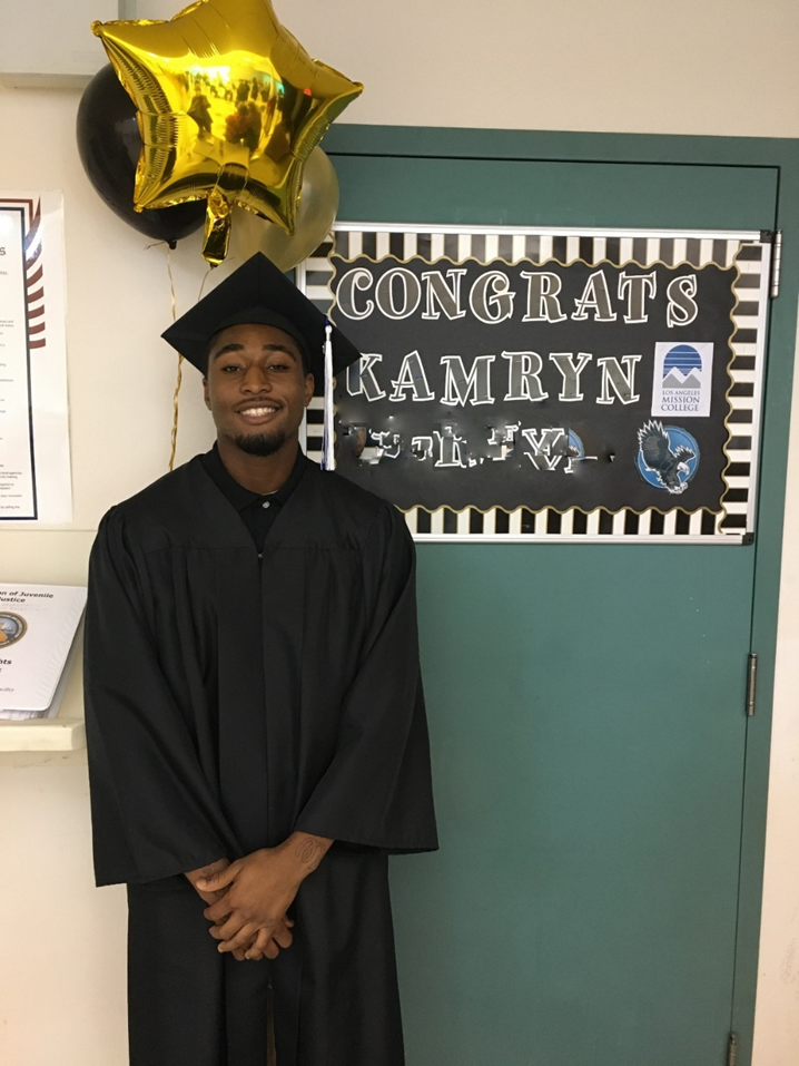 Youth Kamryn M. received an associate degree from L.A. Mission College.