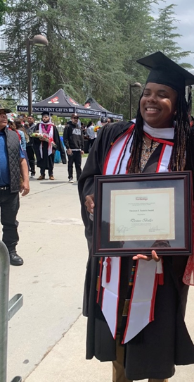 Parole Agent Desiree Butler recently graduated from CSU Northridge, with a Master’s degree in Social Work.