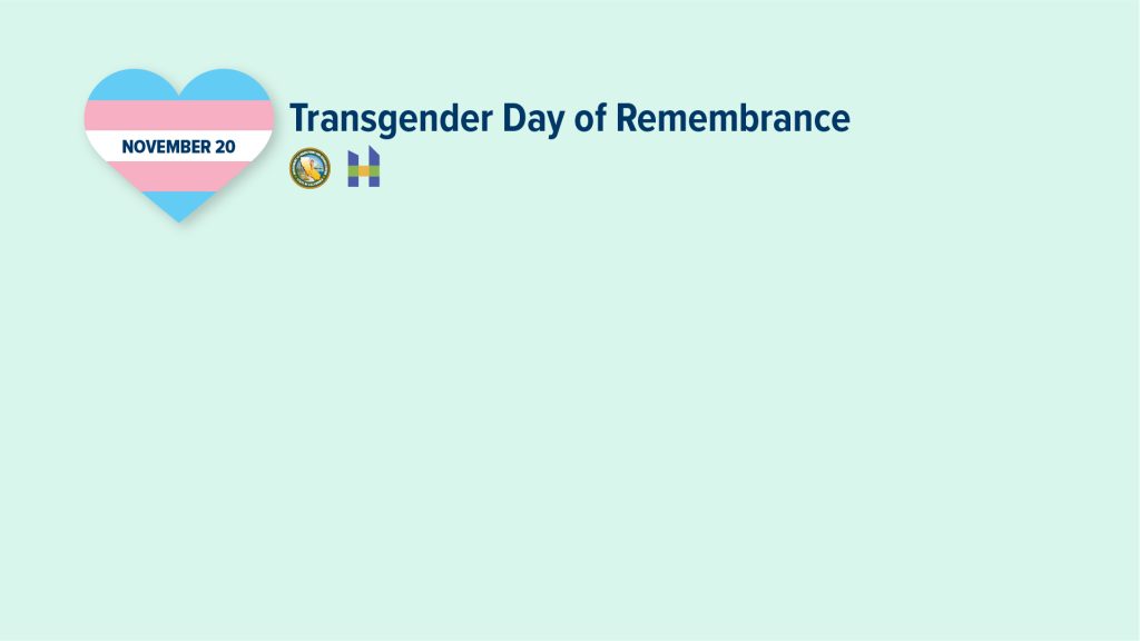 Transgender Day of Remembrance Nov. 20