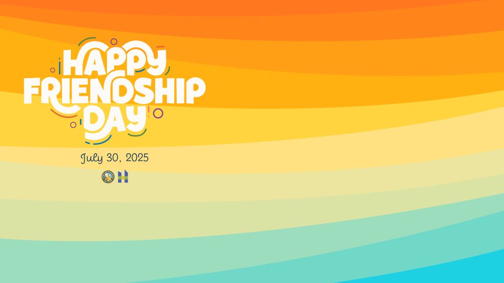 Happy International Day of Friendship on July 30, 2025 on multi-colored background