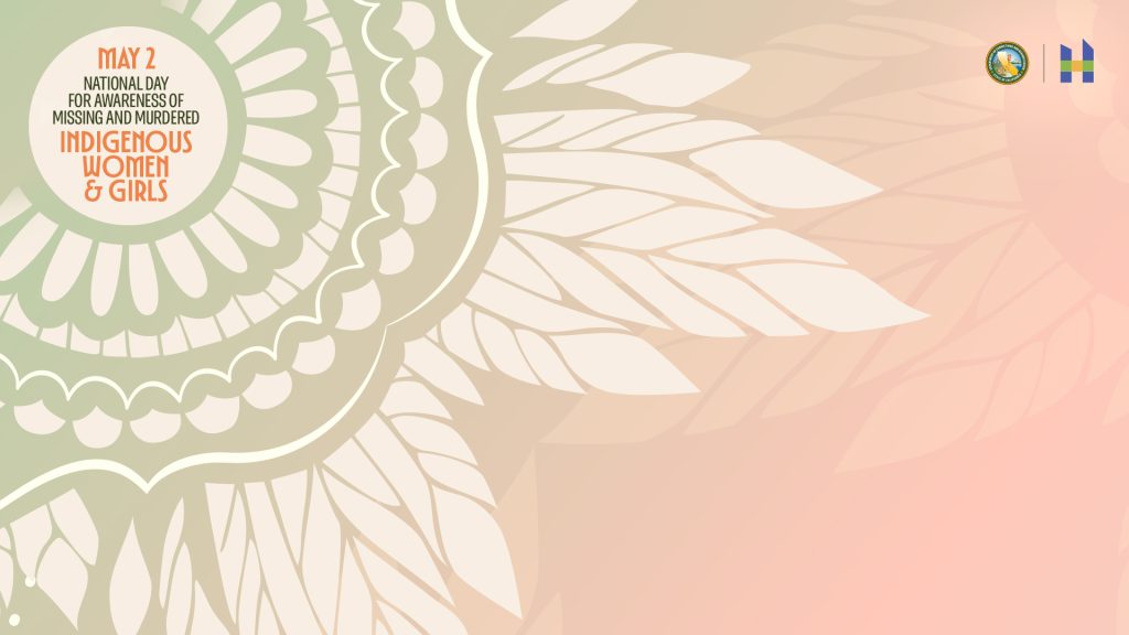 May 2 National Day for Awareness of Missing and Murdered Indigenous Women and Girls on mandala background