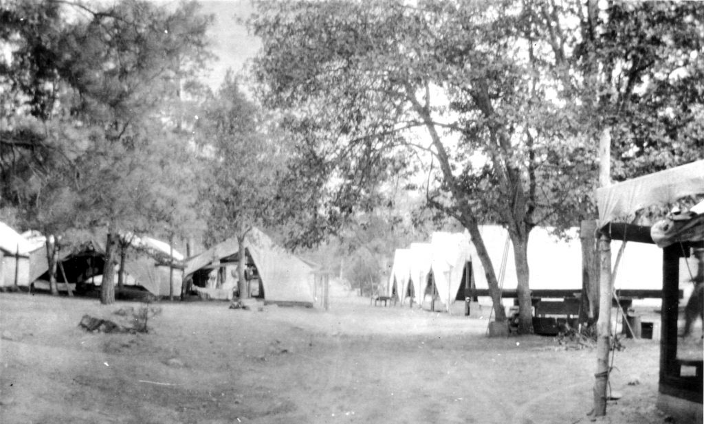 Langs Flat camp, circa 1916.