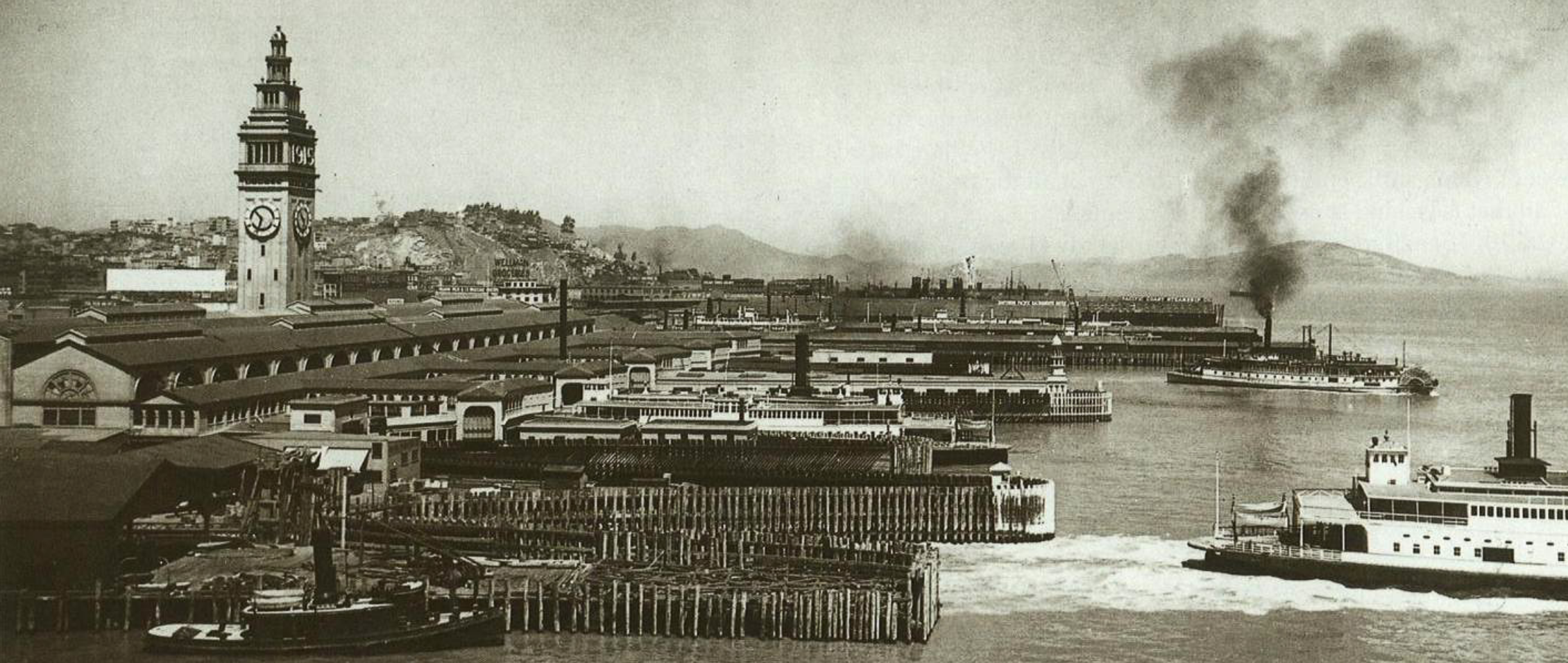 San Francisco Ferry Building used to house the first office for California parole.