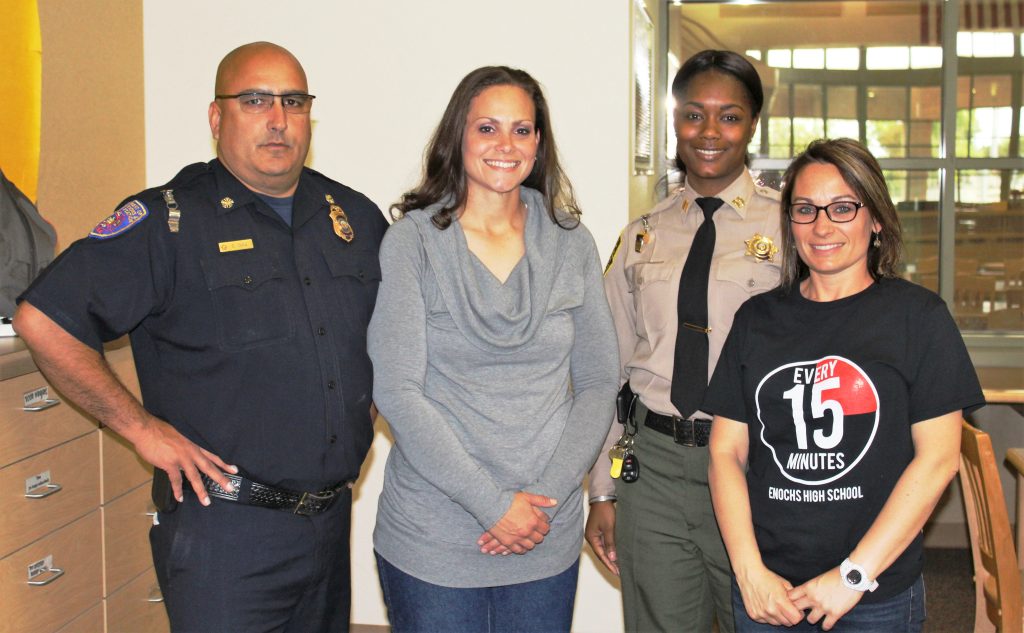 Prison fire chief, incarcerated woman, correctional officer and school coordinator take part in Every 15 Minutes to teach kids about consequences of decisions and prison reality.