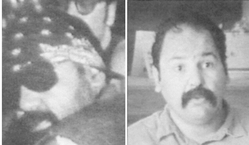 Former officer created Rent-a-Gang for movie extras such as Eddie Sanchez, shown wearing a costume and in his regular clothing.