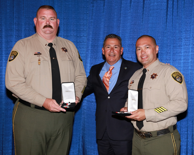 Avenal State Prison lieutenants John Mendiboure and Michael Tuntakit.