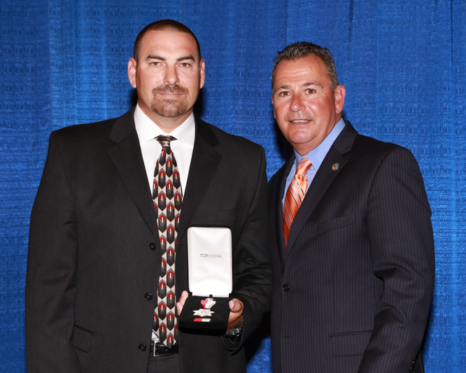 Agent John Edelman and Secretary Kernan.