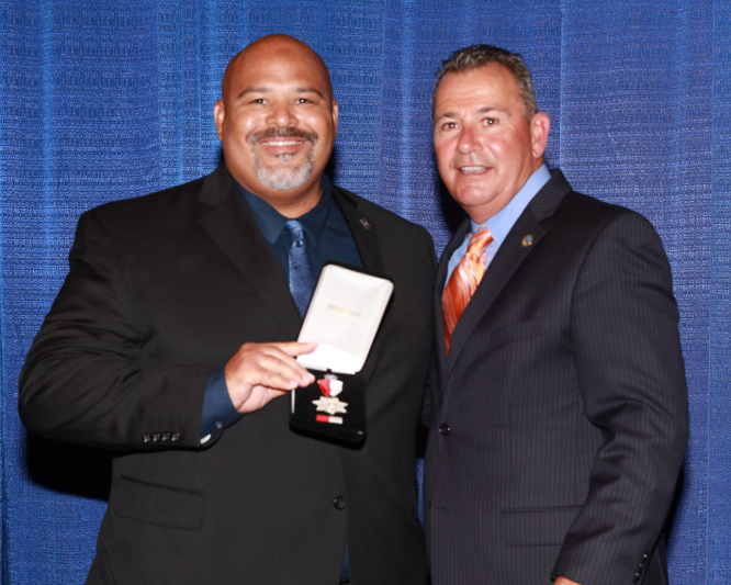 Secretary Keran with Quincy Thacker, parole administrator.