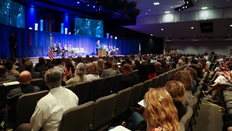 Audience at Medal of Valor ceremony in 2016 in Elk Grove.