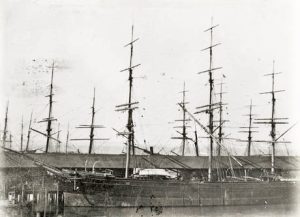 Ship called Mariposa from late 1800s.