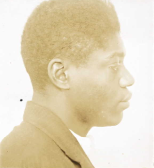 Sterling, Robert, side view in 1928 at Folsom State Prison.