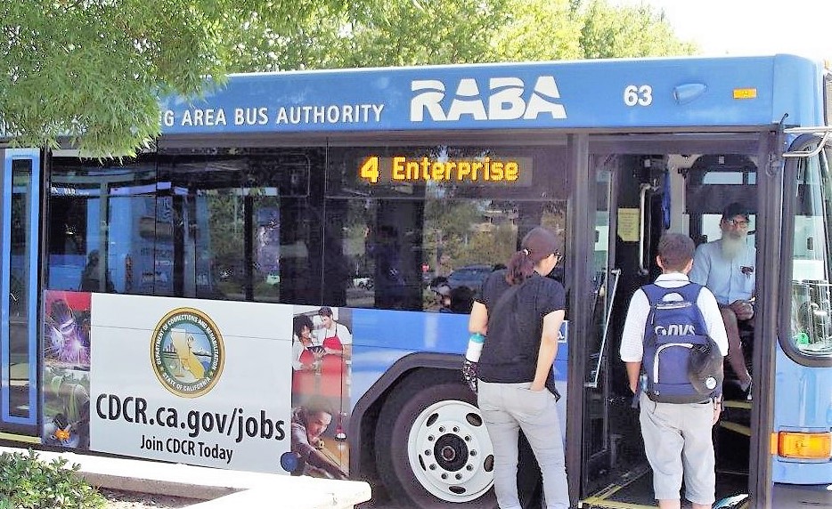 A bus with the words "CDCR.ca.gov/jobs and Join CDCR Today" to help recruitment efforts.