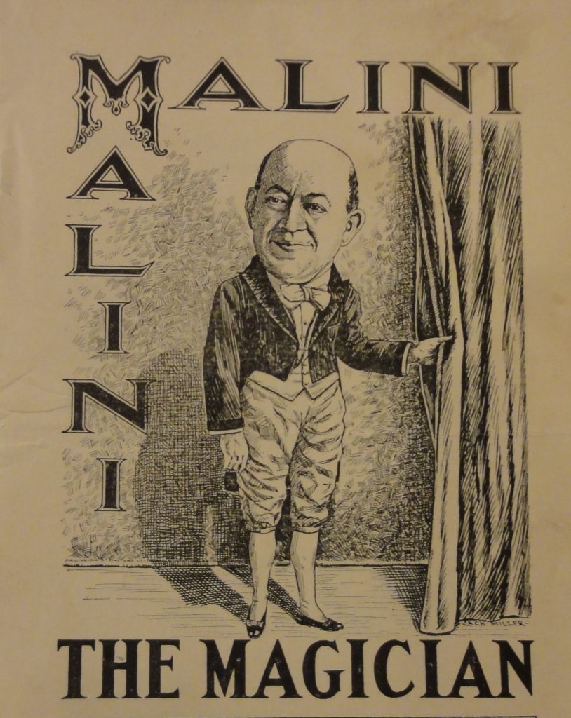 And old card of Max Malini, magician.