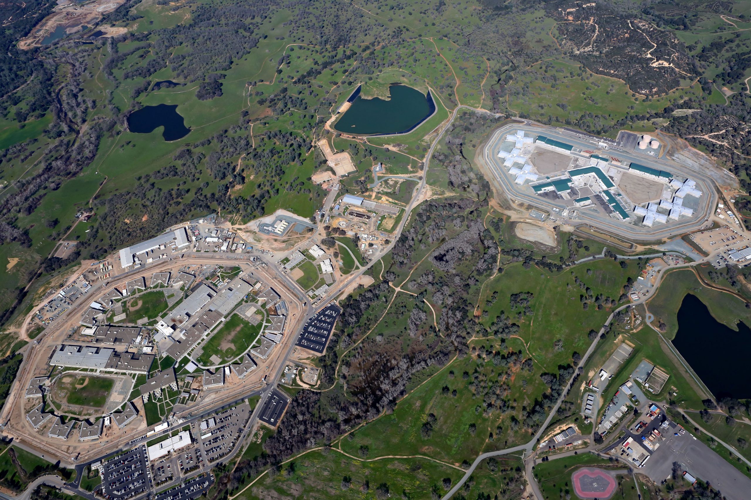 Mule Creek State Prison aerial view.