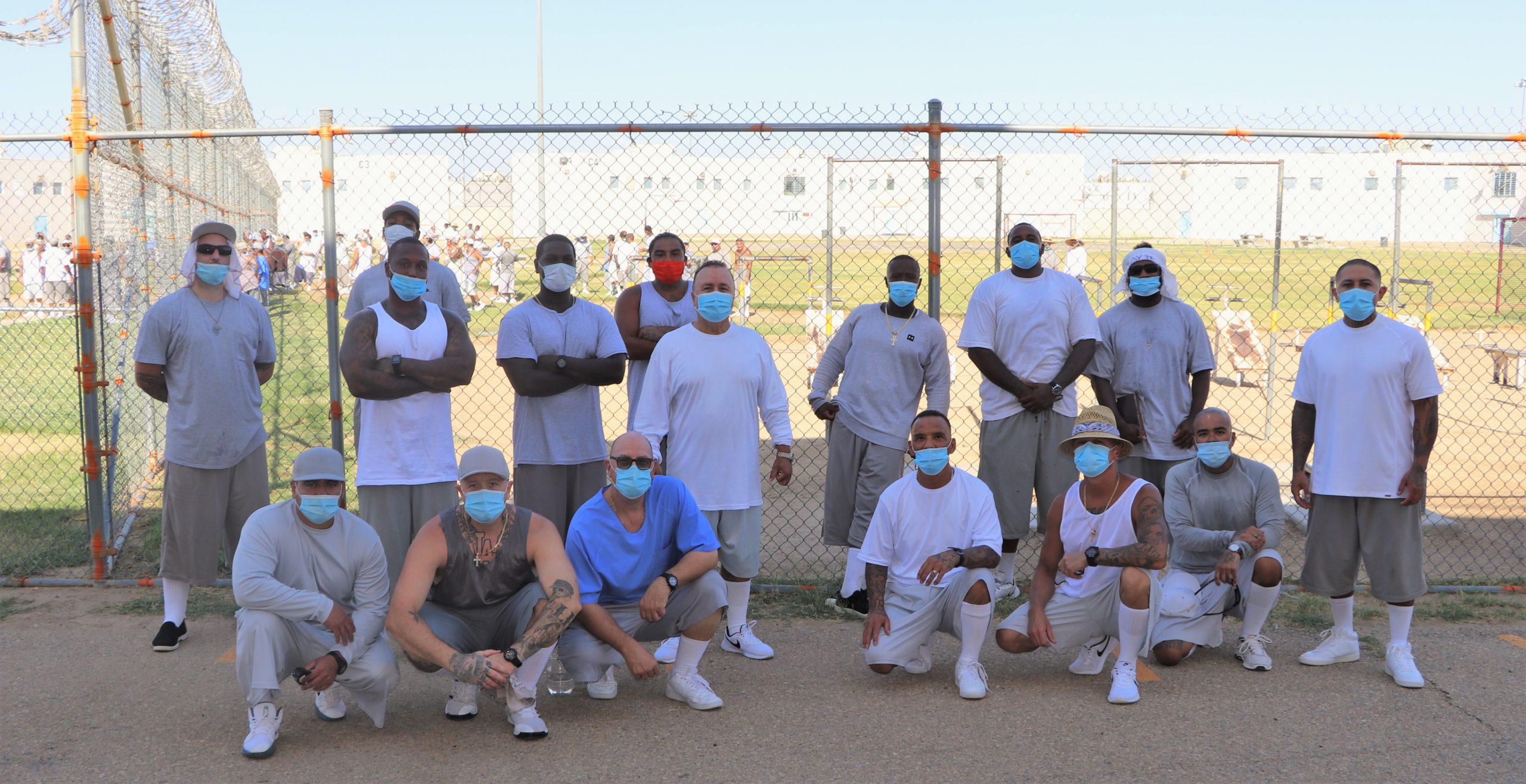 Centinela prison inmates took part in a cancer walk.