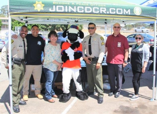San Diego community event with CDCR staff to help students.
