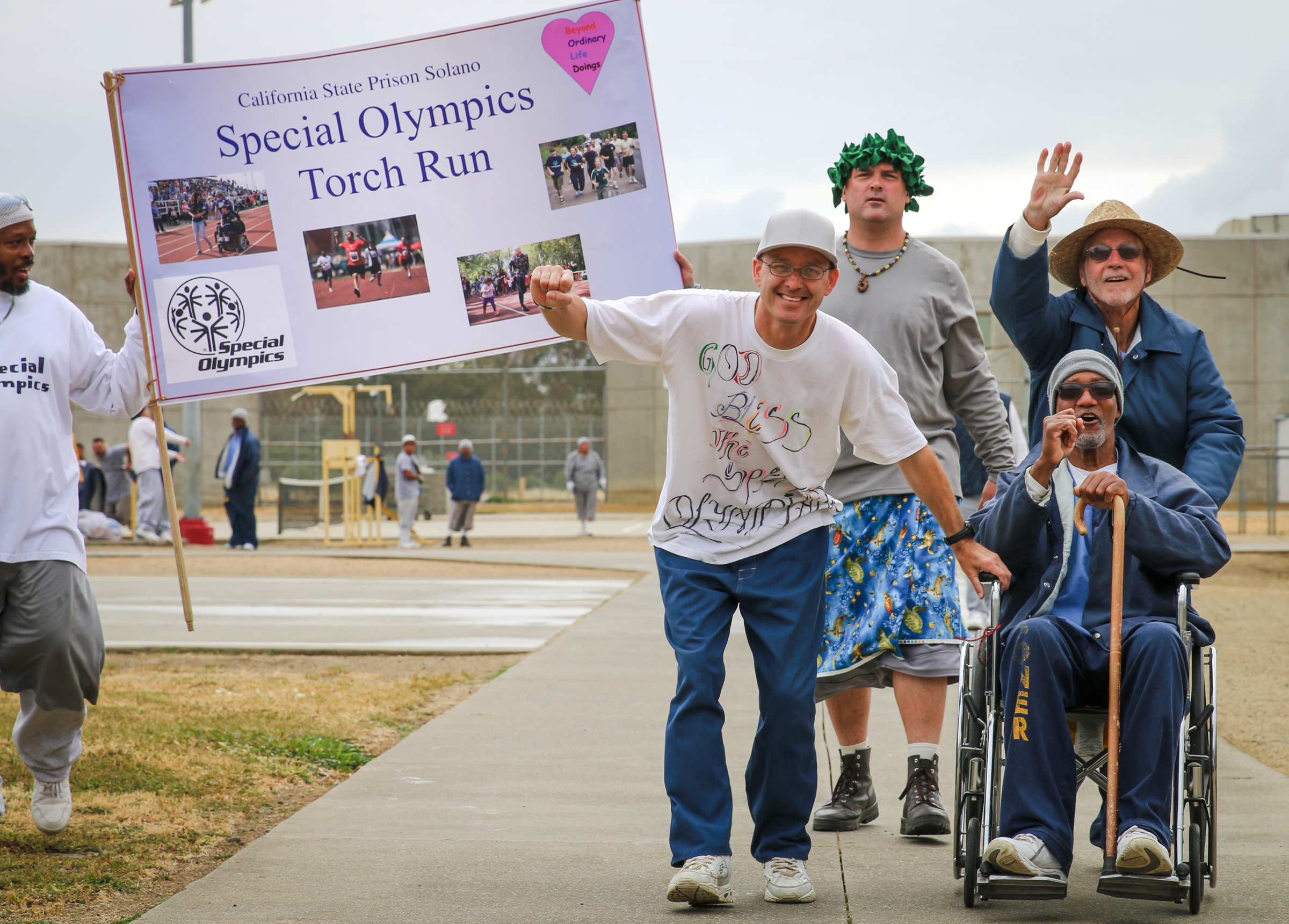 Solano prison inmates hold a walk for Special Olympics.