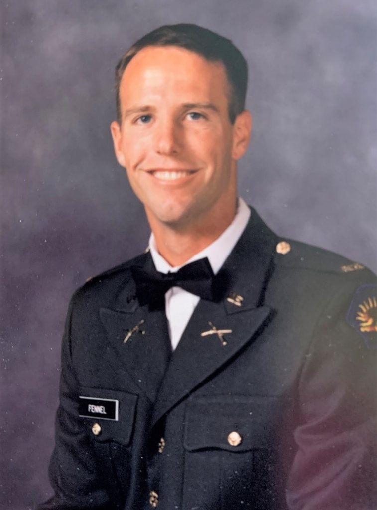Troy Fennel in military uniform.