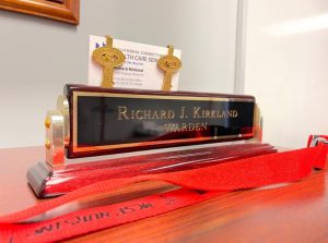 Rich Kirkland warden name plate.