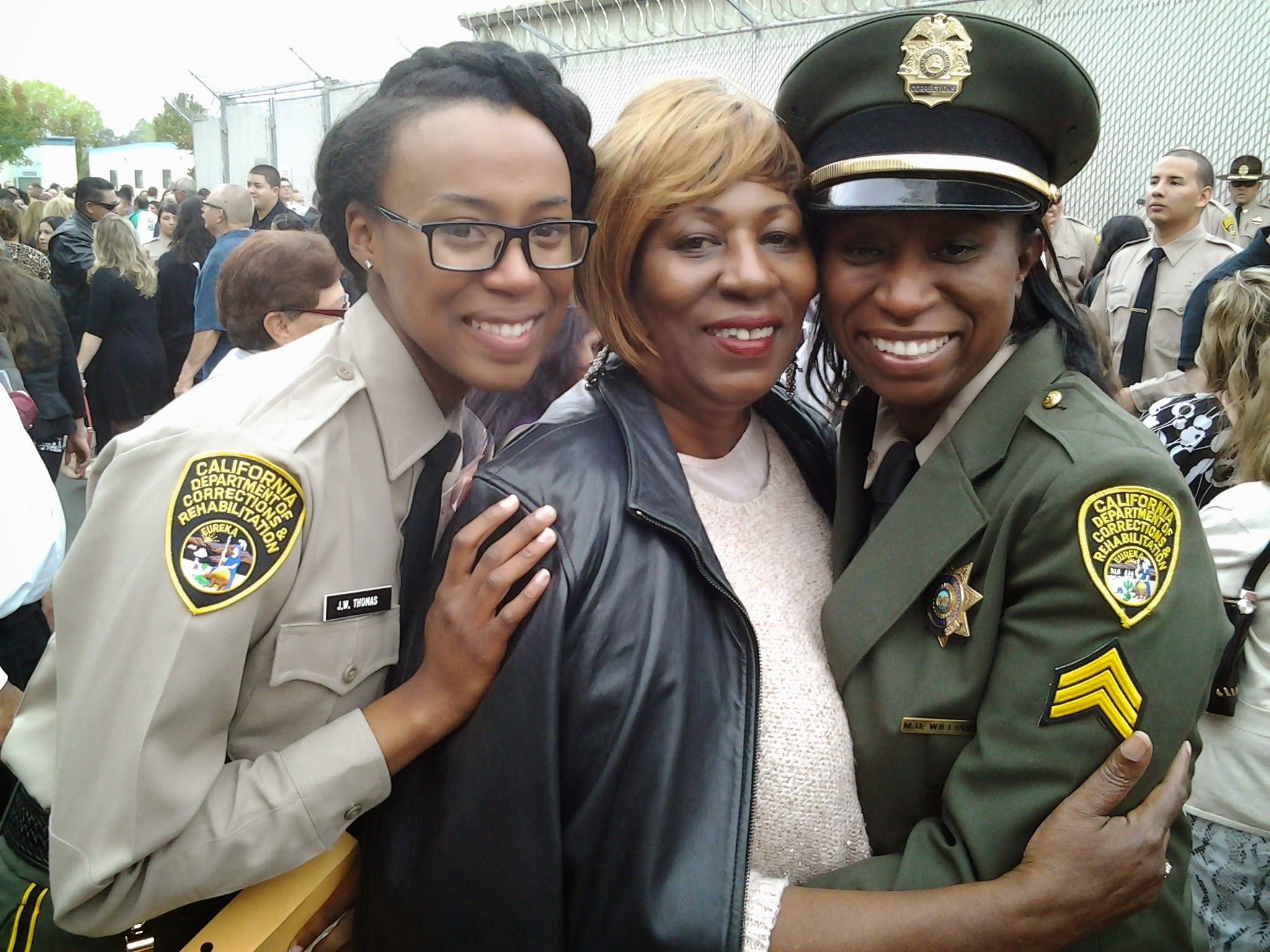 Monique Williams with her mother and daughter.