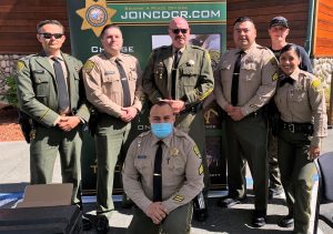 Pelican Bay prison staff at a CDCR Crescent City recruiting event.