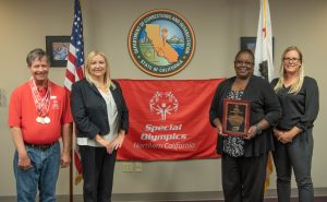 CDCR shows support for Special Olympics with headquarters presentation.