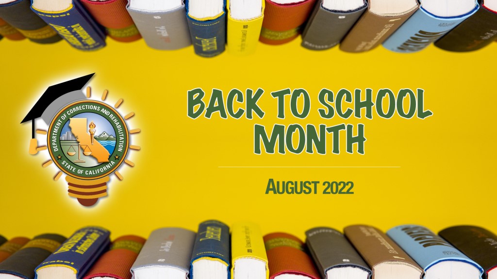 Back to School month office of correctional education CDCR