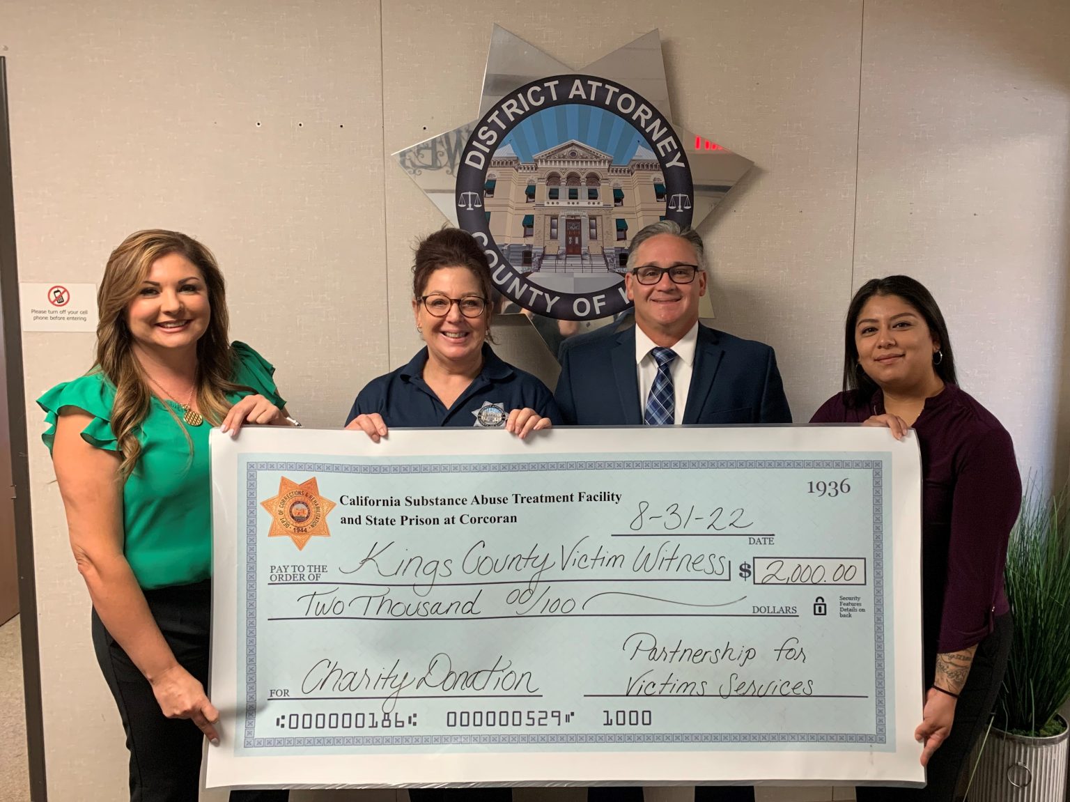 SATF, Victims Services give back to Kings County