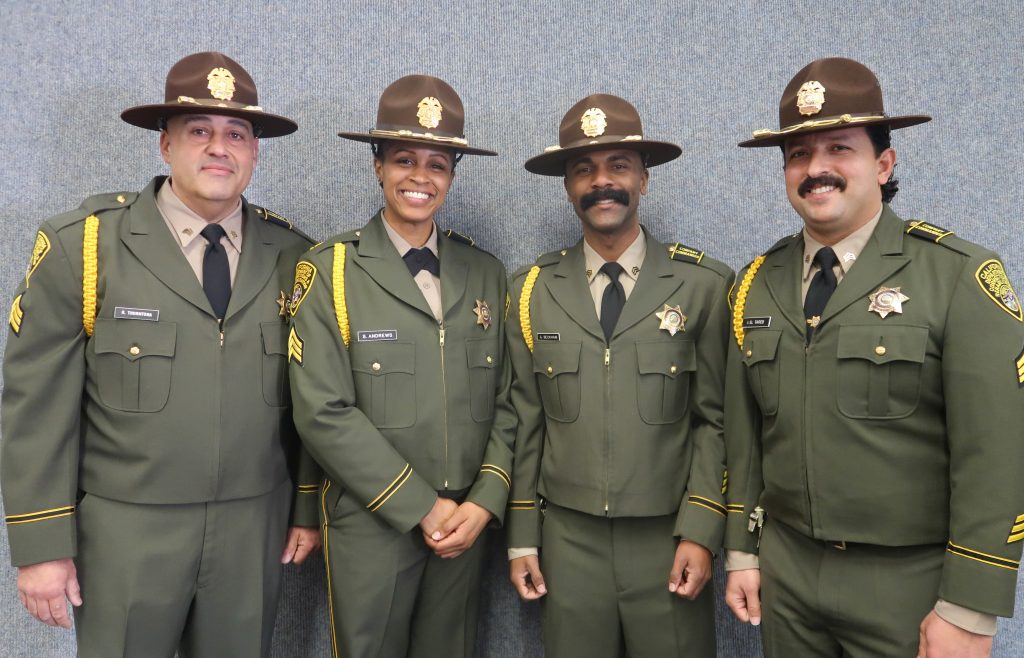 CDCR academy company commanders wearing uniforms.