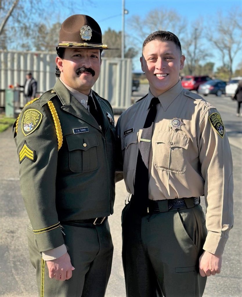 Academy sergeant and new correctional officer Lorenzo Duenas.