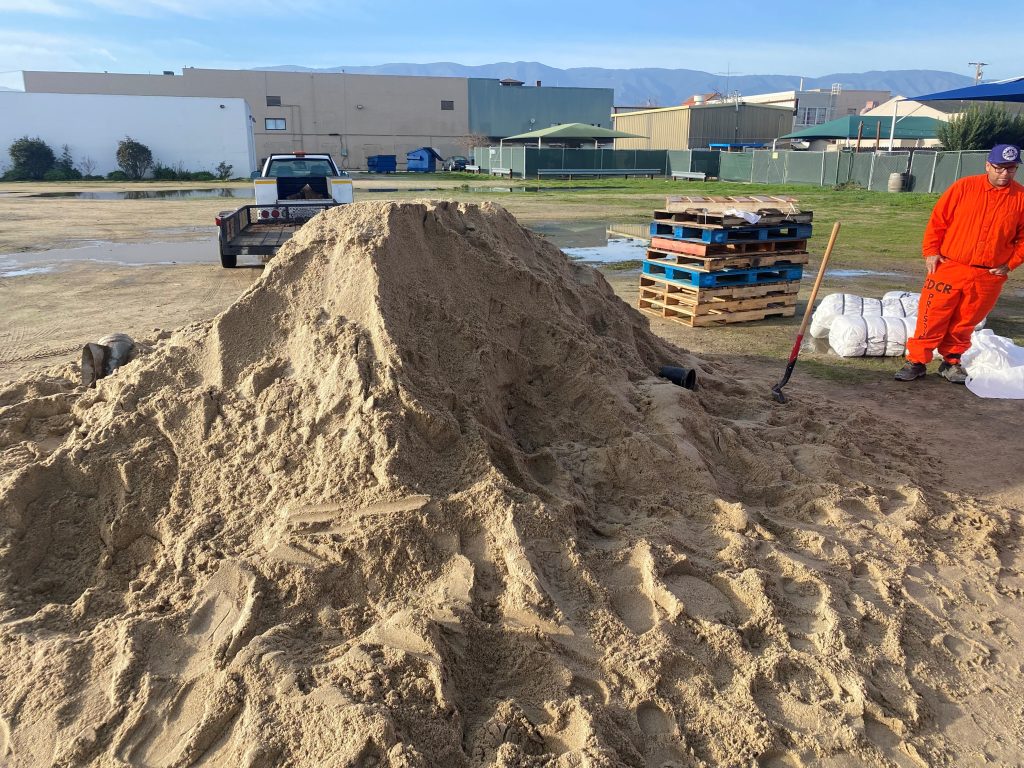 A pile of sand