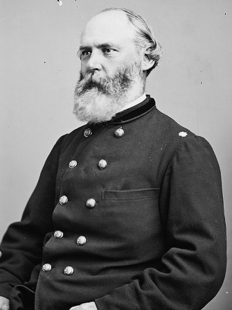 Civil War captain in uniform.