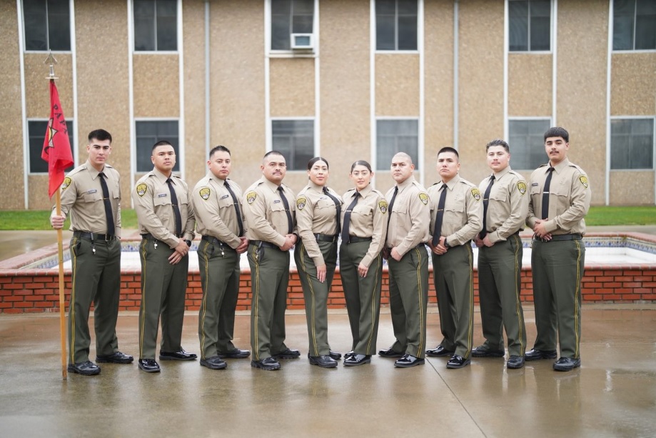 One company of officers pose at the academy.