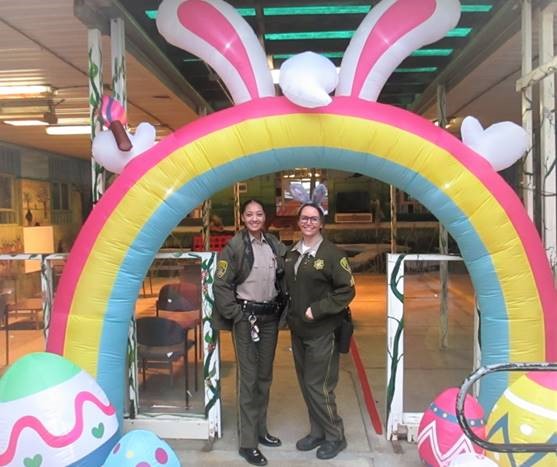 California Medical Facility with Easter arch.