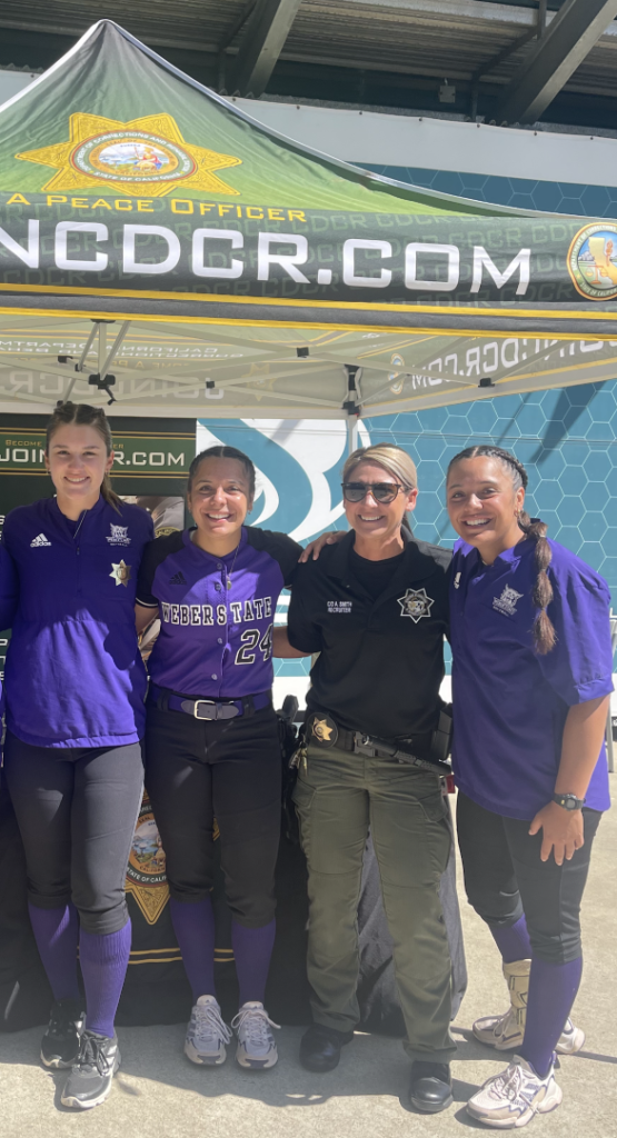 Weber state college students and CDCR recruiters.