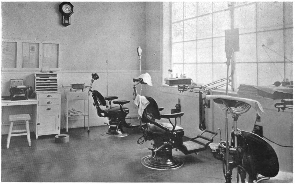 Dental room at Folsom Prison in 1920s.