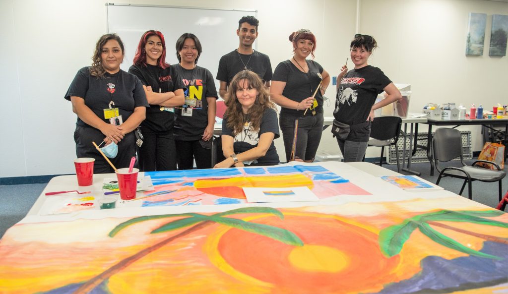 Seven art instructors at California Institution for Women.