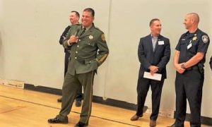 CMF warden speaks at National Day of Prayer breakfast.