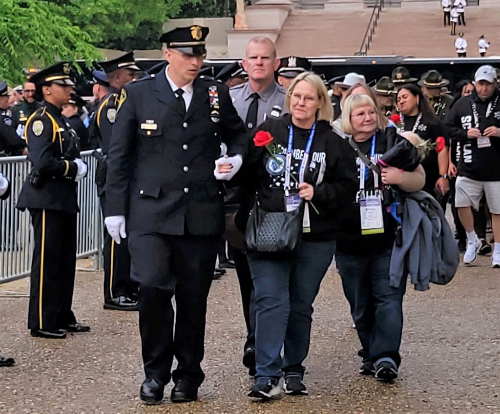 Bianchi family members during National Peace Officers Memorial.