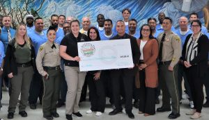 Special Olympics donation with staff and incarcerated at Correctional Training Facility.
