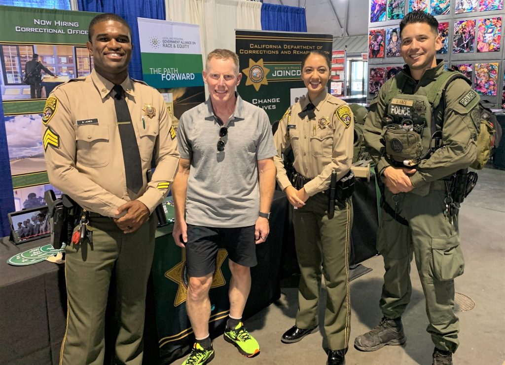 California State Fair with three CDCR staff recruiters and a retired warden.