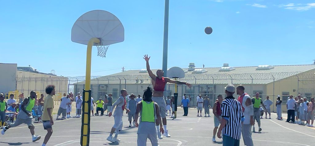 incarcerated playing basketball at ASP