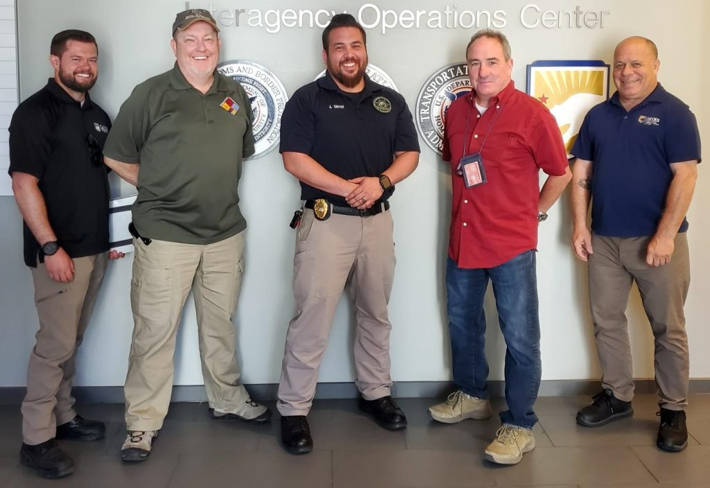 Ortiz standing with CDCR members of OCS emergencies