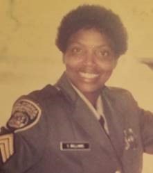 Yvonne Williams wearing a correctional sergeant uniform.