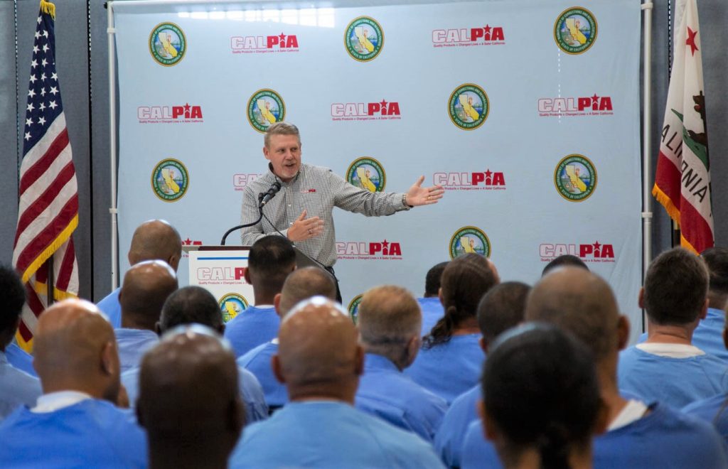 CALPIA general manager speaks at graduation at FSP.