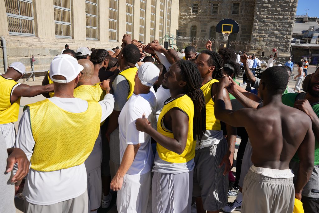 Incarcerated people at California Model event at Folsom State Prison.