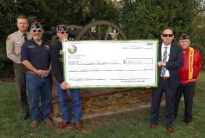 Mule Creek State Prison (MCSP) Community Resource Manager donating to Veterans of Foreign Wars post.