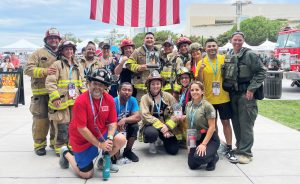 RJD staff members in a group photo at the San Diego stair climb on Sept. 10.